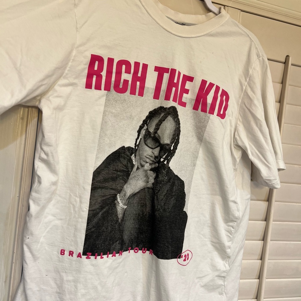 NEPHEW branded Rich The Kid Graphic T-Shirt from 2023 concert in Brazil
